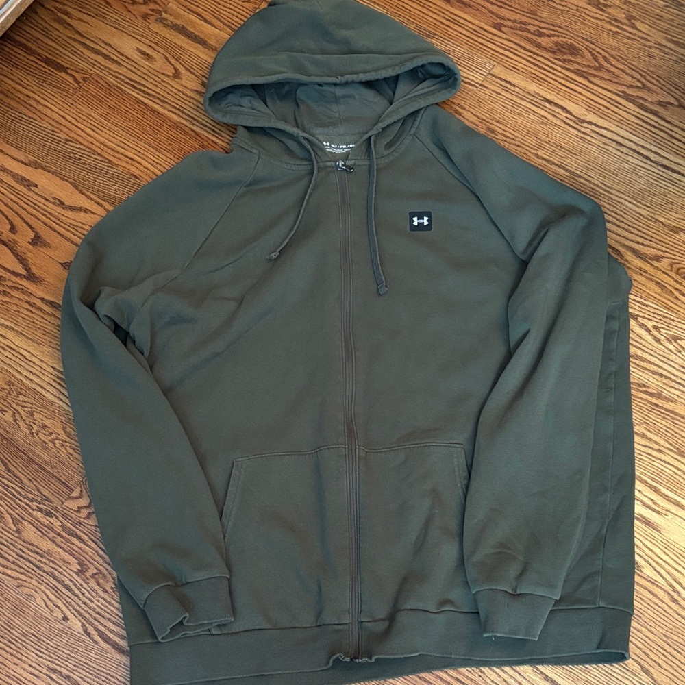 Under Armour Men's Olive Zip-Up Sweater